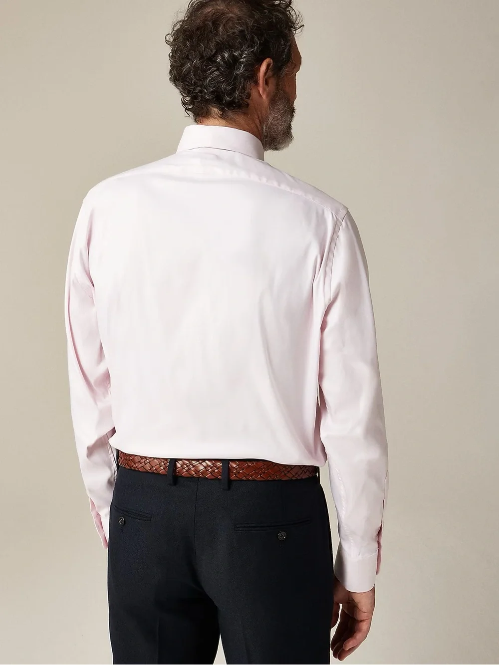 J. CREW Slim Bowery performance stretch dress shirt in Pink Size L NWT $98 CA351